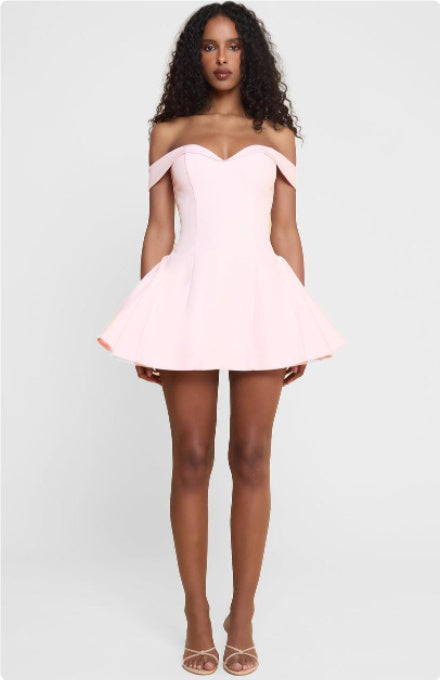 Women's Black And White Patchwork Summer Dress