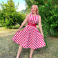 Gingham Midi Dress