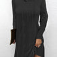 Long Sleeve Hooded Pullover Knitted Dress For Women