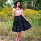Peggy Swing Skirt in Black