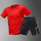 Quick-drying Breathable Short Sleeve Round Neck Active Wear For Men