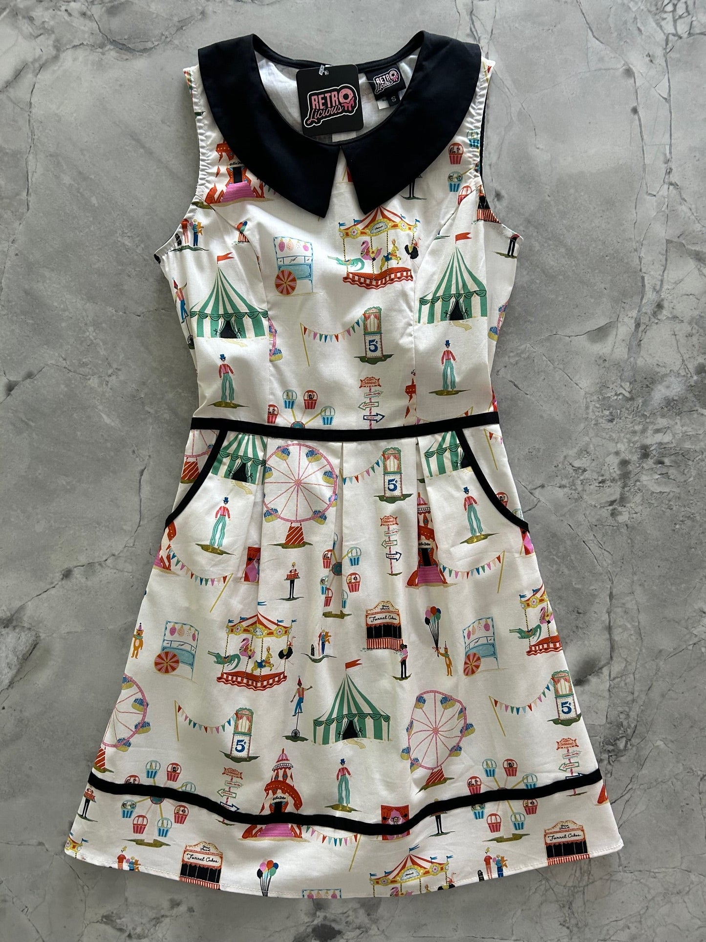 Carnival Collared Dress - XS only, 1 left!
