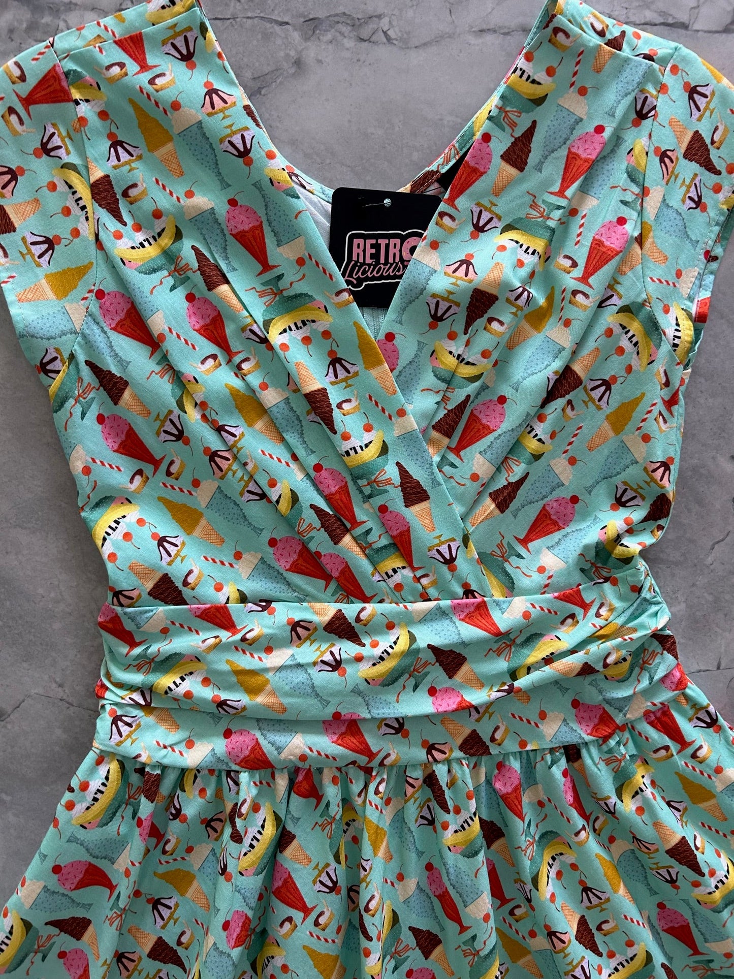 Ice Cream Greta Dress - XL only, 1 left!