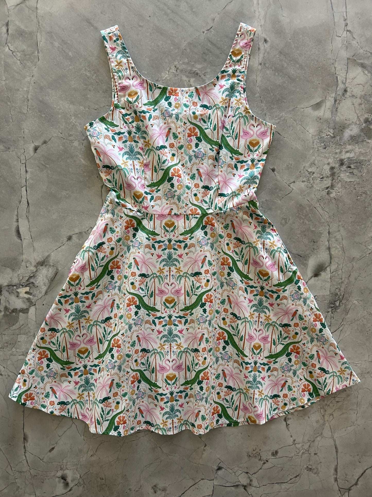 Tropical Skater Dress