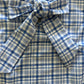 Blue Plaid Bow Top