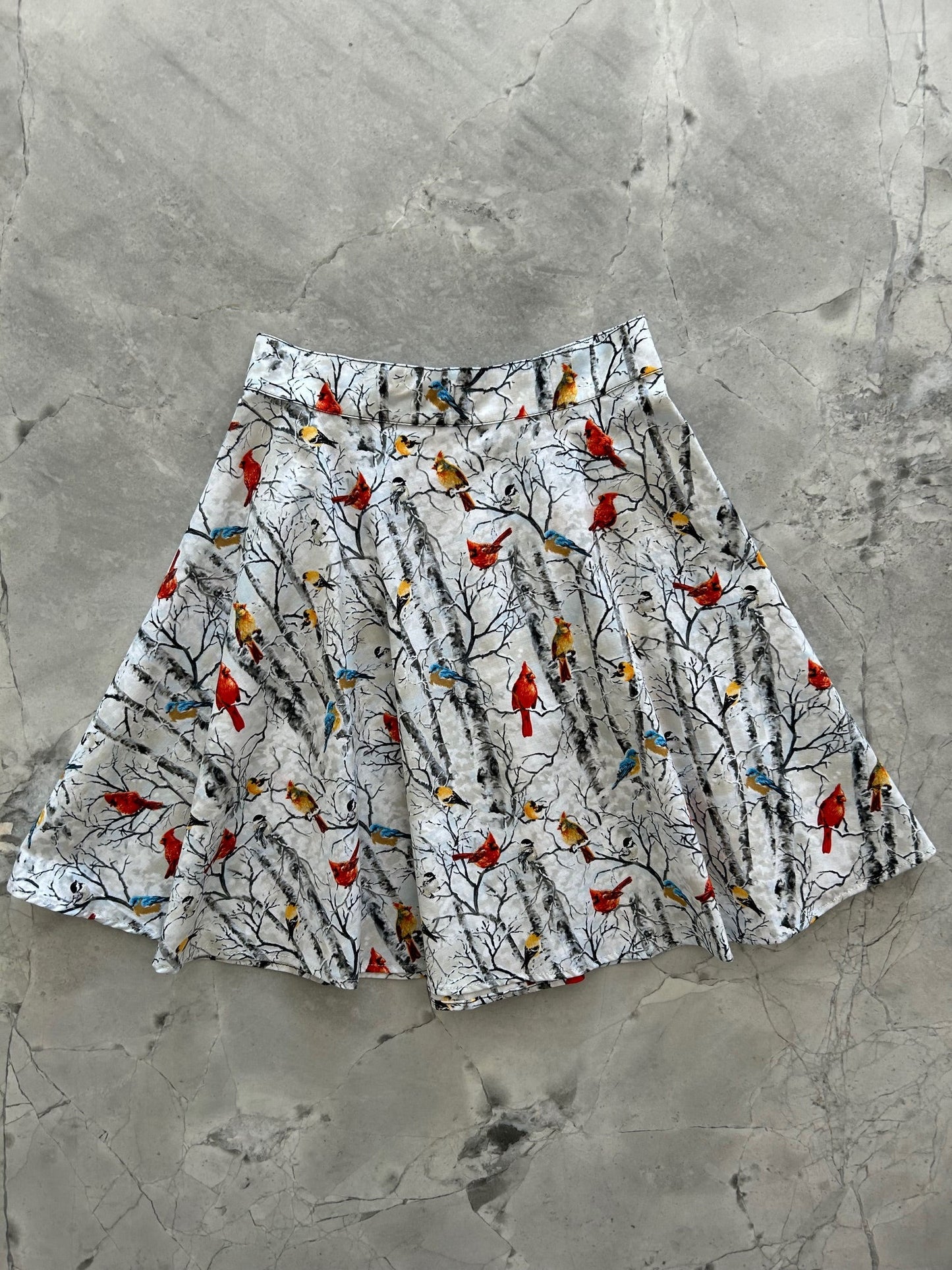 Birds on Branches Skater Skirt - XL only, 1 left!