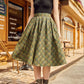 Green Plaid Doris Skirt