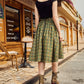 Green Plaid Doris Skirt