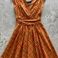 Orange Plaid Greta Dress