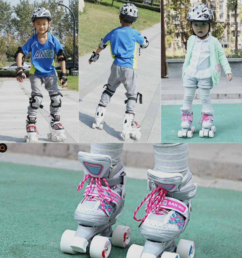 Children's Four-wheel Roller Skate Shoe