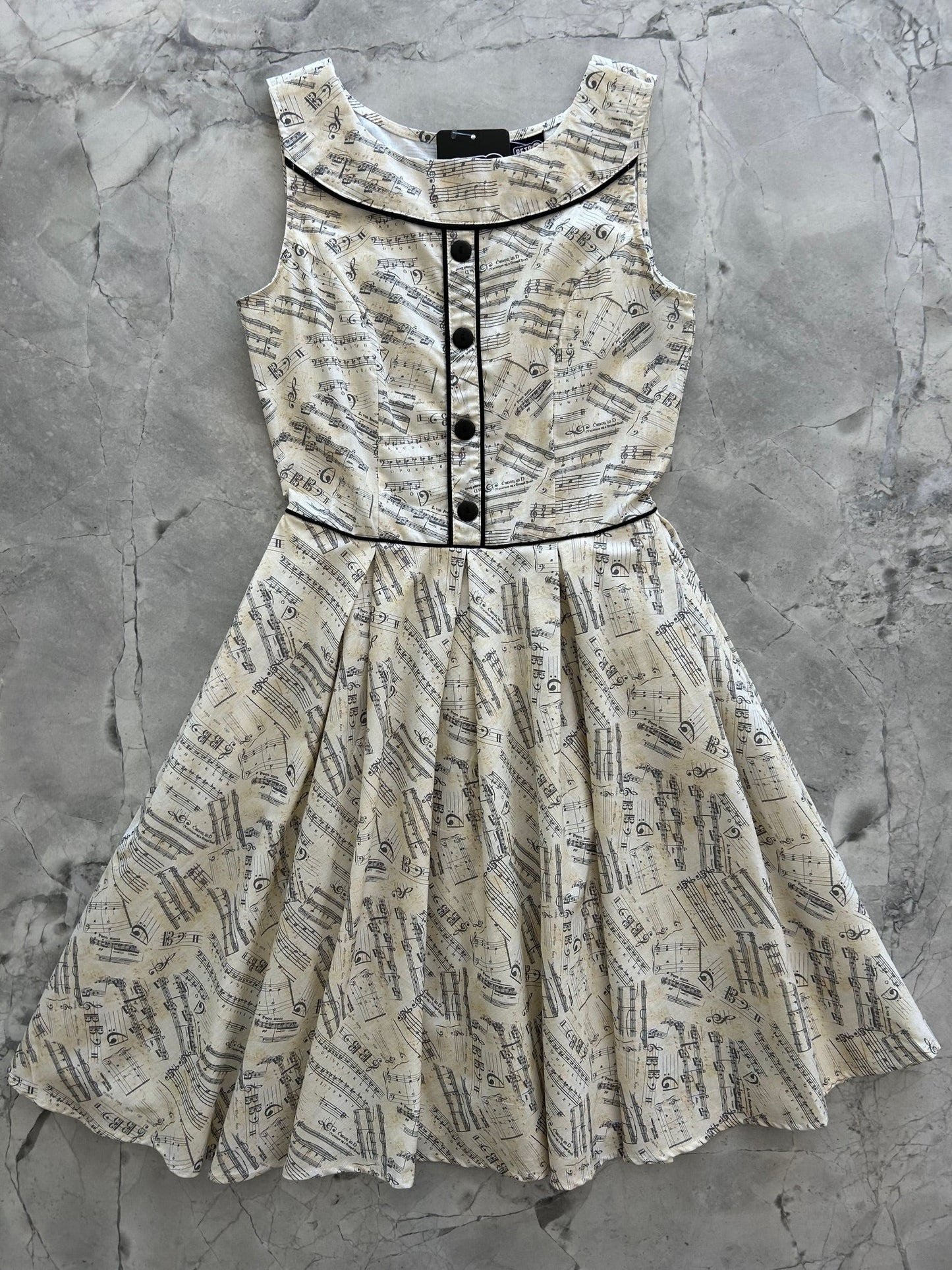 Elizabeth Dress in Music Notes - Small only, 1 left!