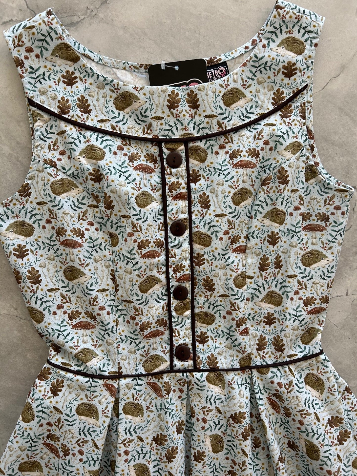 Elizabeth Dress in Hedgehogs