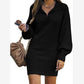 Women's Lantern Sleeve Loose Sweater