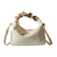 PU Leather Pleated Cloud Small Tote Bag