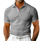 Waffle Short Sleeve Polo Shirt