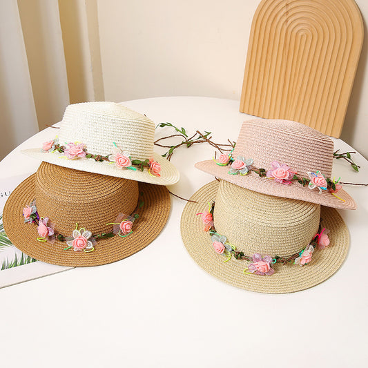 Women's Flat Straw Hat