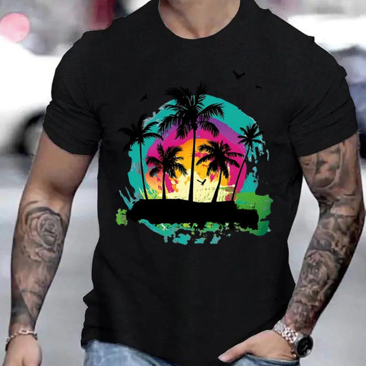 Tropical Pattern Printed T-shirt