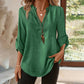 Women's Casual Summer Notch V Neck Blouses