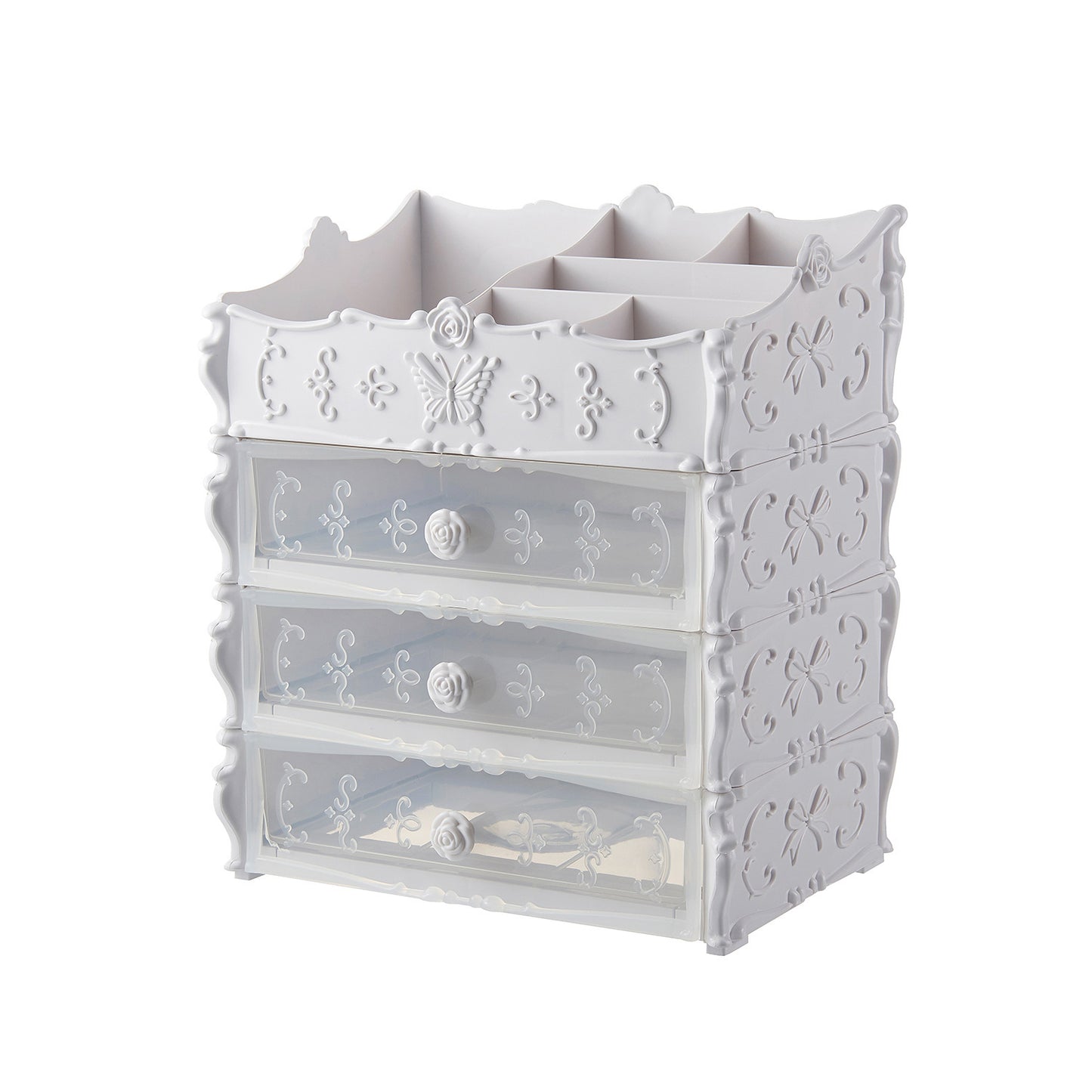 Transparent Makeup Organizer Cosmetic Storage Box