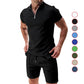 Versatile Solid Color T-shirt Set For Men