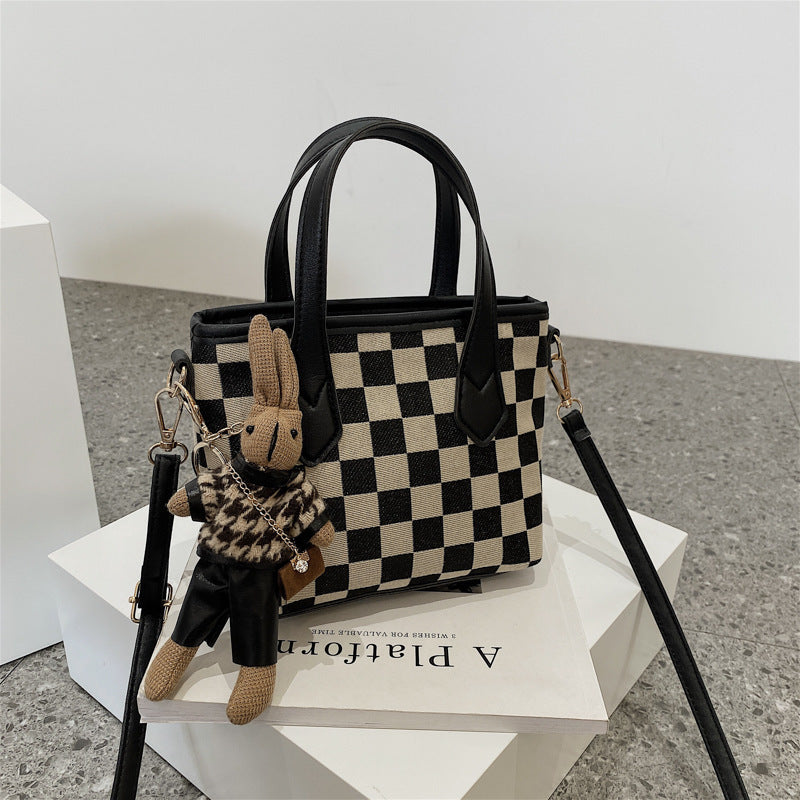 Fashion Houndstooth Shoulder Bag