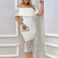 Women's Elegant Floral Lace Off The Shoulder Dress