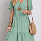 V-neck Short Sleeve Dress