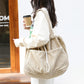 Drawstring Multi-pocket Handbag Women