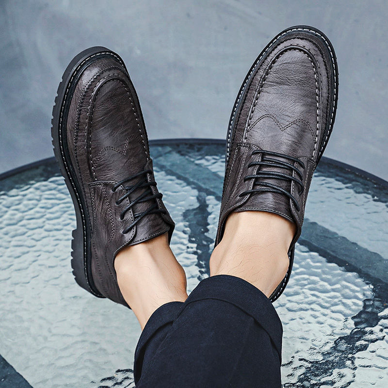 Leather Casual Breathable Small Leather Shoes