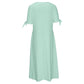 Women's Eyelet V-Neck Maxi Dress