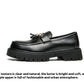 British Style Black Leather Shoes