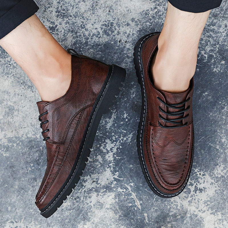 Leather Casual Breathable Small Leather Shoes