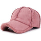 Women Peaked Cap Solid Color Broken Edge Design