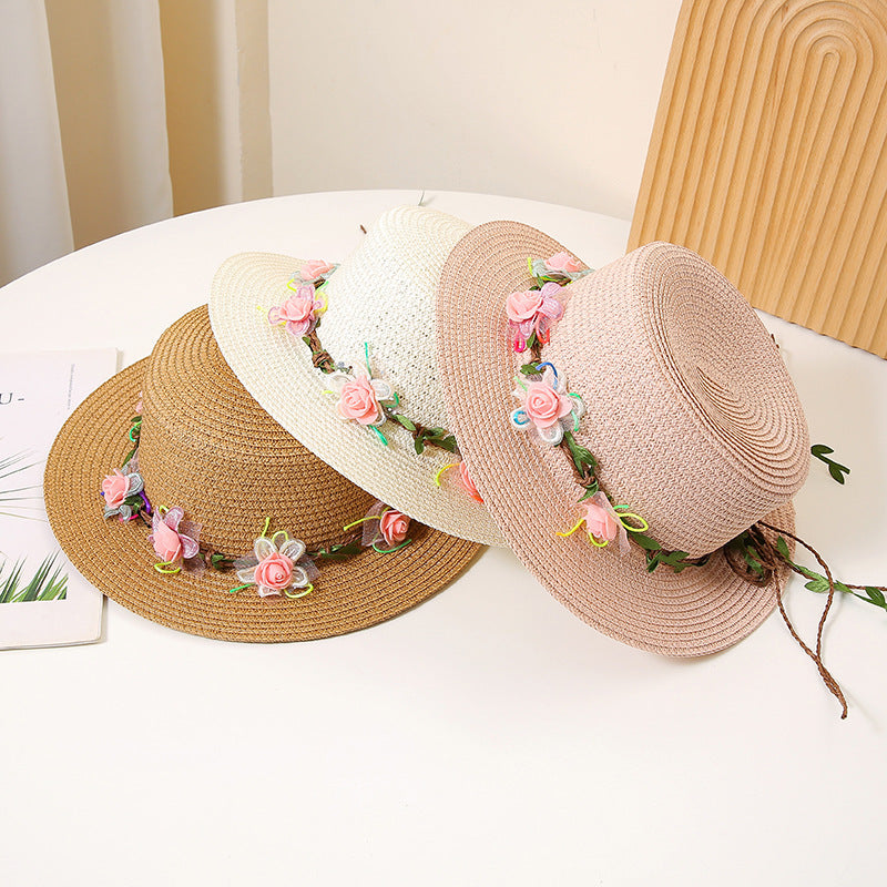 Women's Flat Straw Hat
