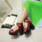 Women's Fashionable Chunky Heel Platform High Shoes
