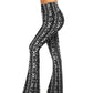 Flared Pants - Cropped High-rise Print 2 Pieces