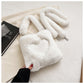 Love Winter Plush Shoulder Bags For Women