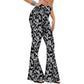 Flared Pants - Cropped High-rise Print 2 Pieces