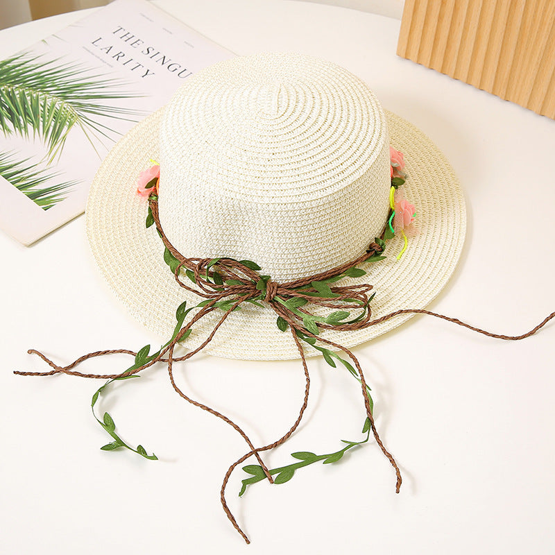 Women's Flat Straw Hat