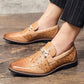 Men's Leather Shoes Without Shoelaces Loafers