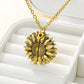 Unisex Sunflower Necklace