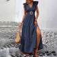Women's Elegant V-Neck Maxi Dress