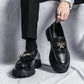 British Style Black Leather Shoes