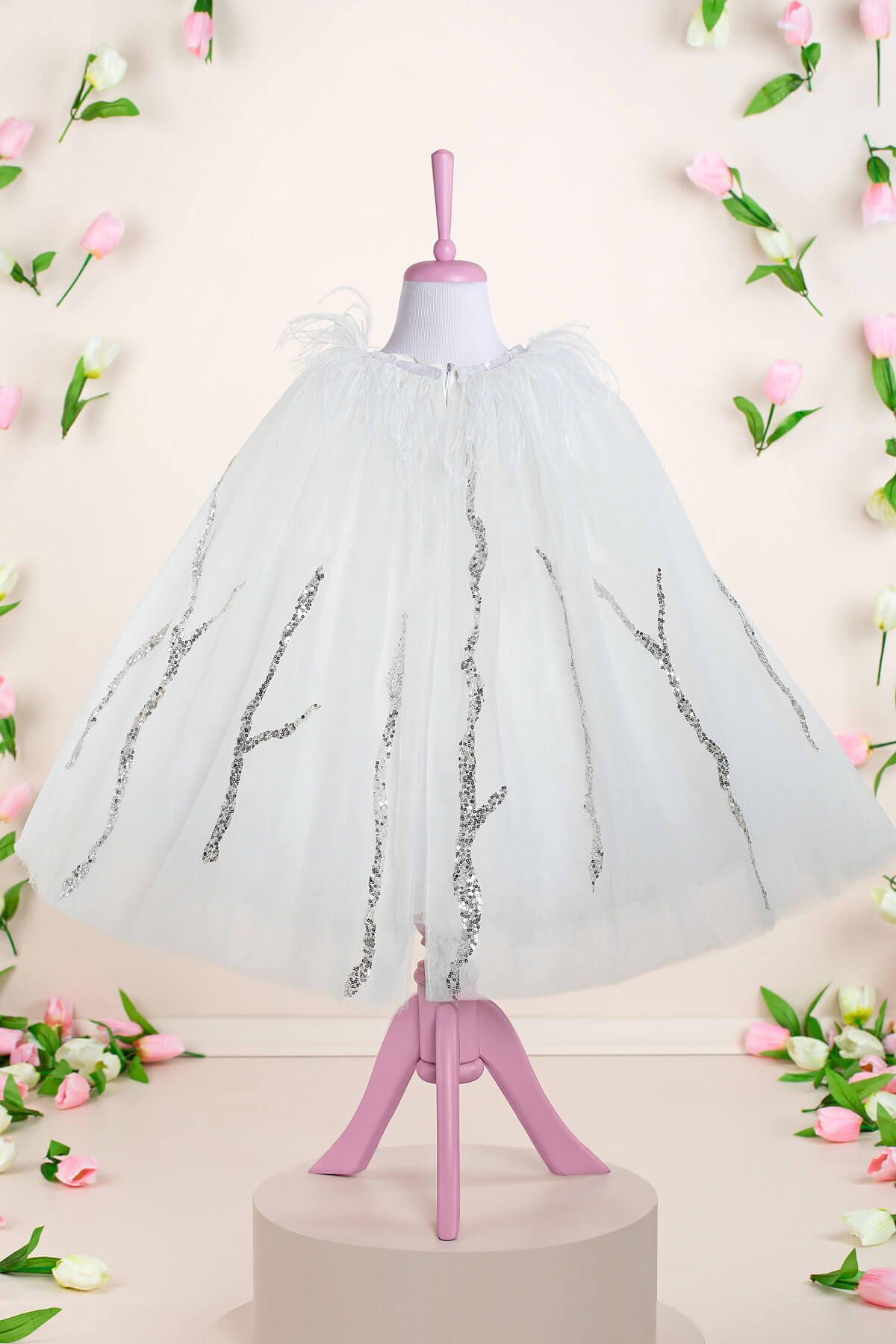 Alessandra White Party Dress