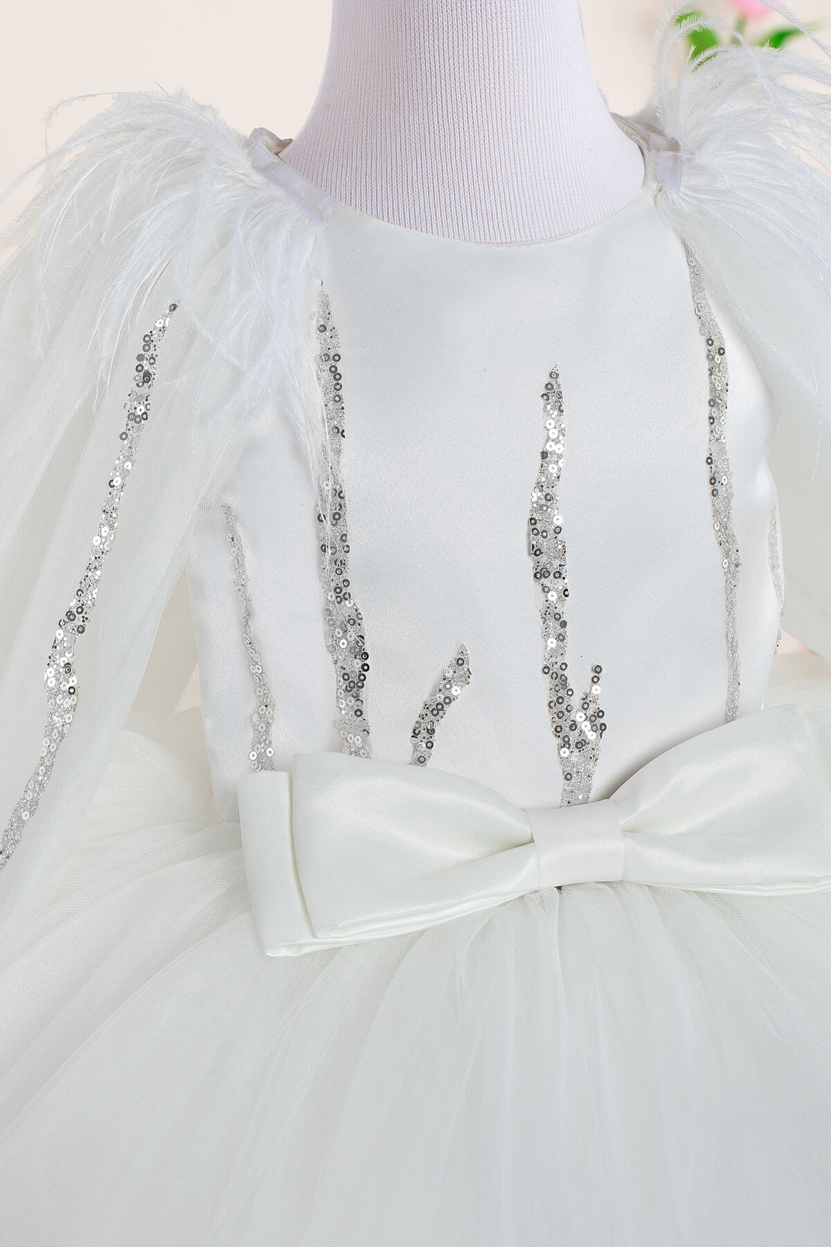 Alessandra White Party Dress