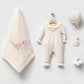 Alicia Cream Newborn Knitwear Coming Home Set (5 pcs)