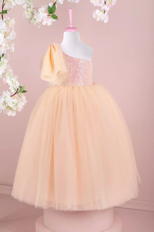 Amy Salmon Party Dress