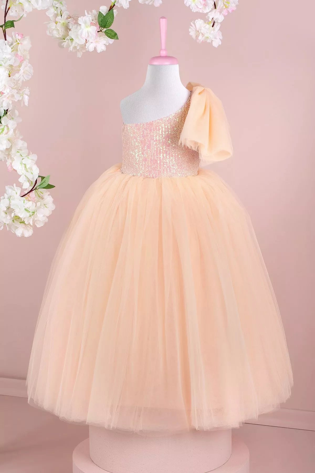 Amy Salmon Party Dress