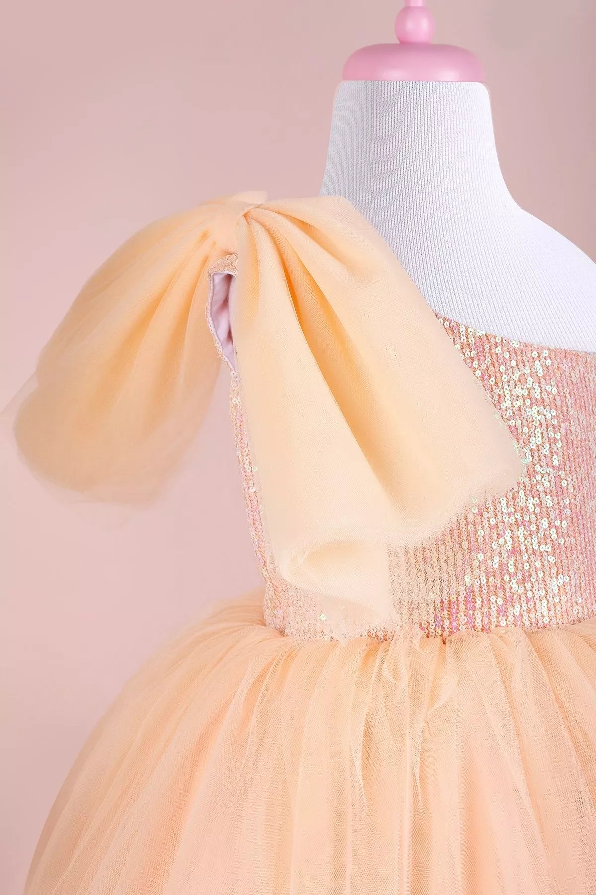 Amy Salmon Party Dress