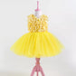 Barbara Yellow Party Dress